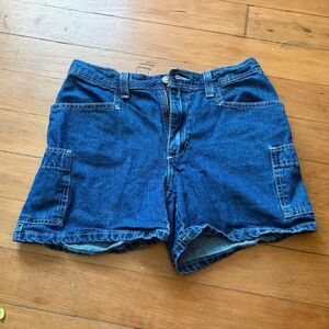 No Boundaries dark blue wash denim  short cargo shorts.